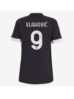 Juventus Dusan Vlahovic #9 Ausweichtrikot für Frauen 2023-24 Kurzarm